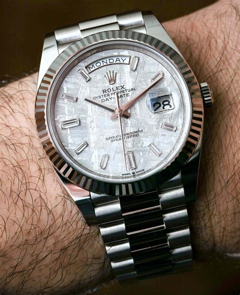 rolex oyster perpetual datejust meteorite|Rolex day date 40.